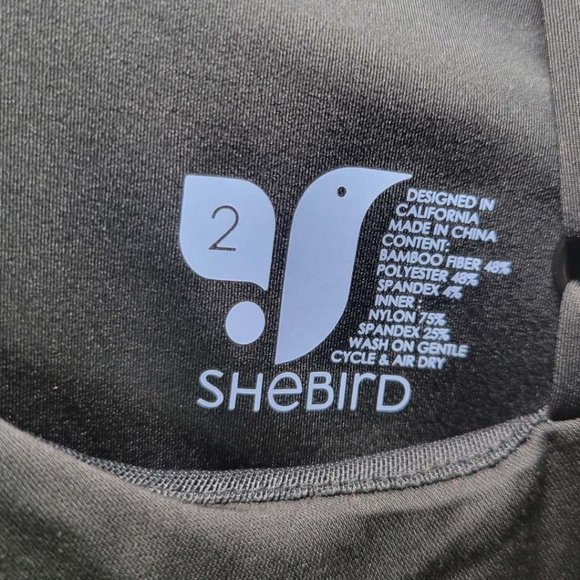 Sold! SheBird The Savannah Strappy Maxi Dress Built In Bra Black Slit Womens - Picture 6 of 7